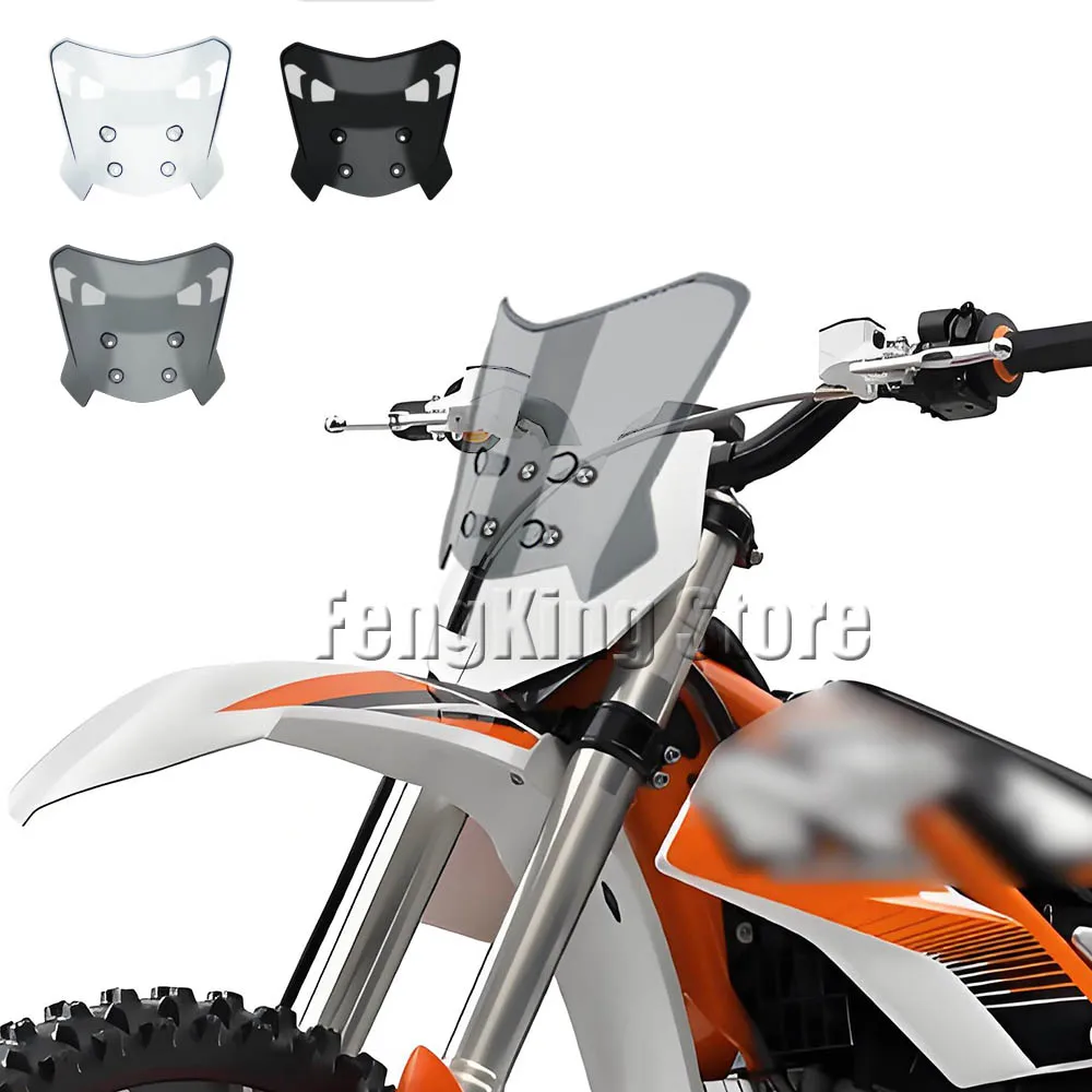 

motorcycle adventure windshield extension style Windscreen Wind Deflector Screen For KTM Freeride E
