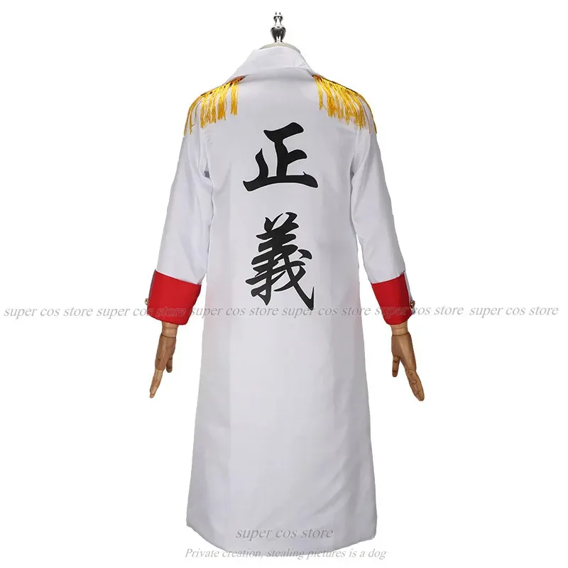 CyAnime singe D Garp Cosplay Costume uniforme marin veste manteau cape Luffyy grand-père fête Halloween Costume hommes femmes