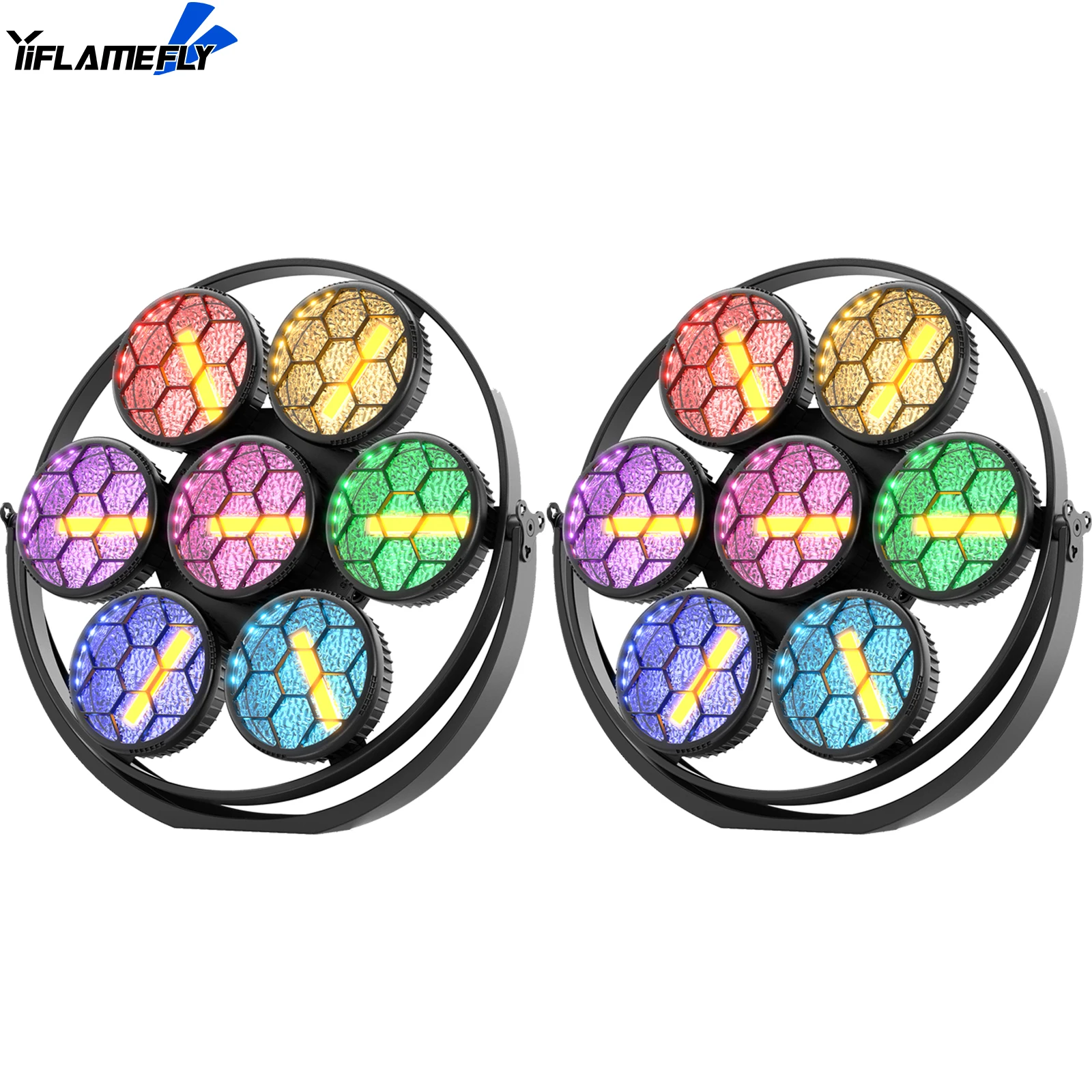 

2Pcs 350W 7-LED COB Linear Vintage Light Stage Light 1-20Hz Flash DMX512 16/37CH for DJ Concert Party Weddings Nightclub Dance