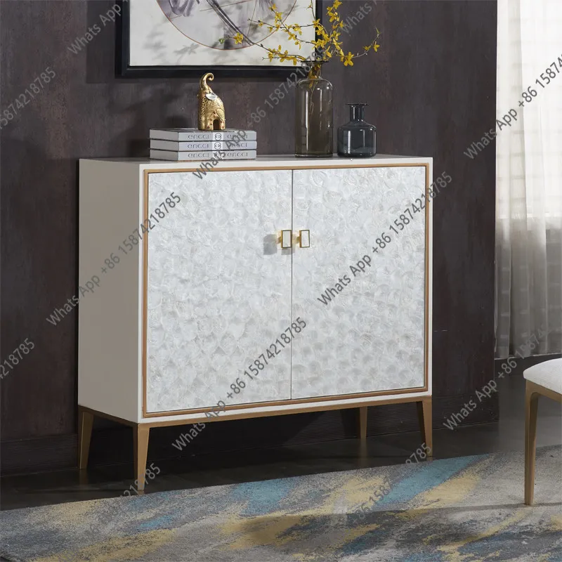 Entrance cabinet Light luxury entrance hall decorative partition cabinet American simple shell cabinet