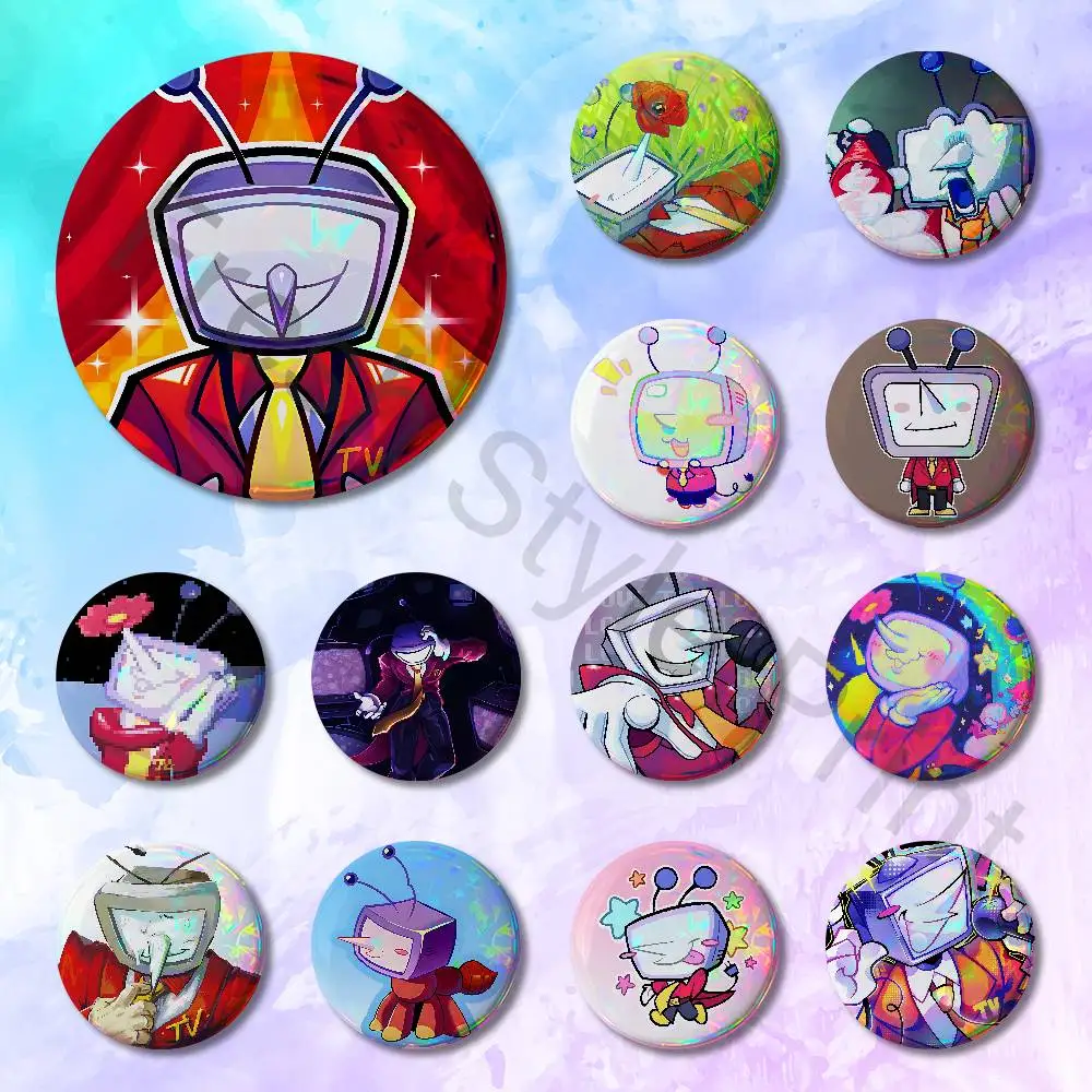 

Game D-Deltarunes T-Tenna Custom Badges 75mm 44mm 25mm Brooch Backpack Hat Enamel Pins Accessories Toys Gifts