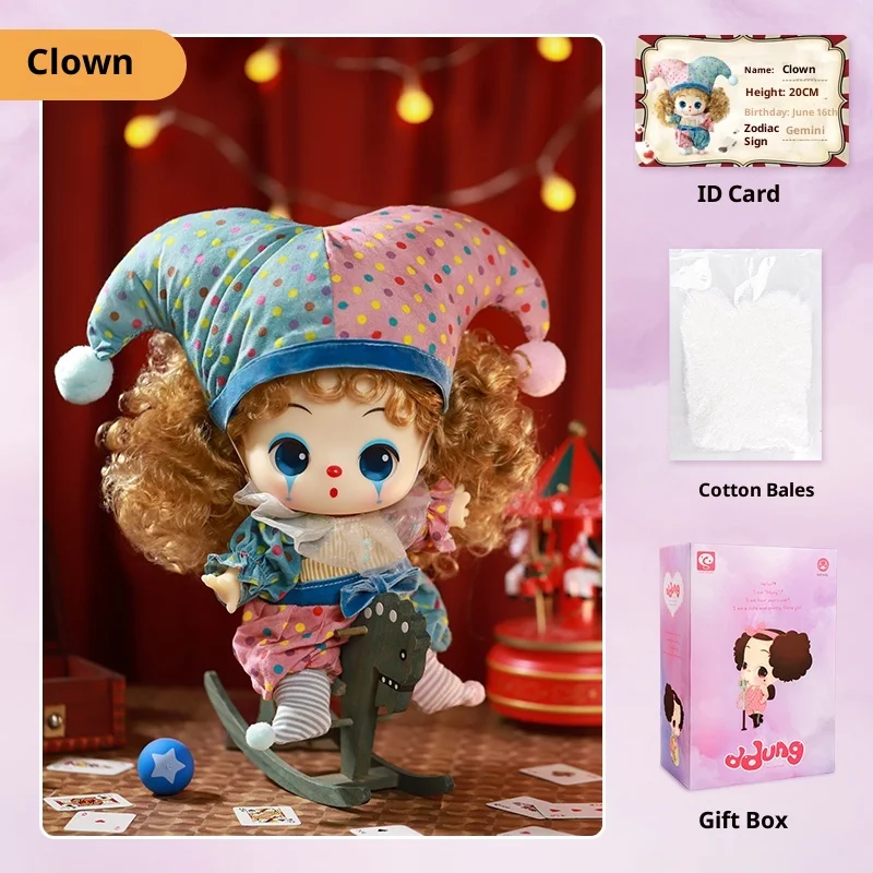 

52TOYS Latest Doll Toy Winter Cotton Candy Clown Authentic Set 20CM Doll Children's Toy Girl Birthday Gift