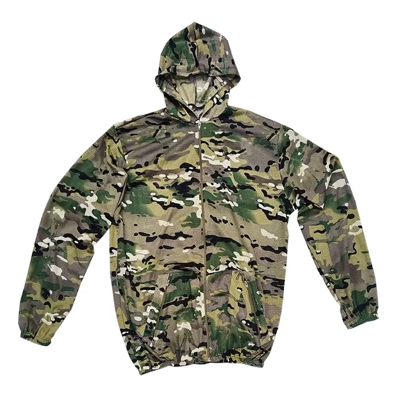 Mesh-Tarnanzüge Jagdbekleidung Sniper Airsoft Ghillie-Anzug Militäruniform Herren Damen Kinder Taktische Kleidung Paintball-Jacken – Detail 3