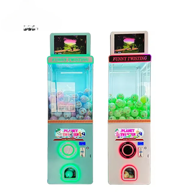 For high quality easy to pay coin operation plastic capsule toy vending machine egg twist vending machine