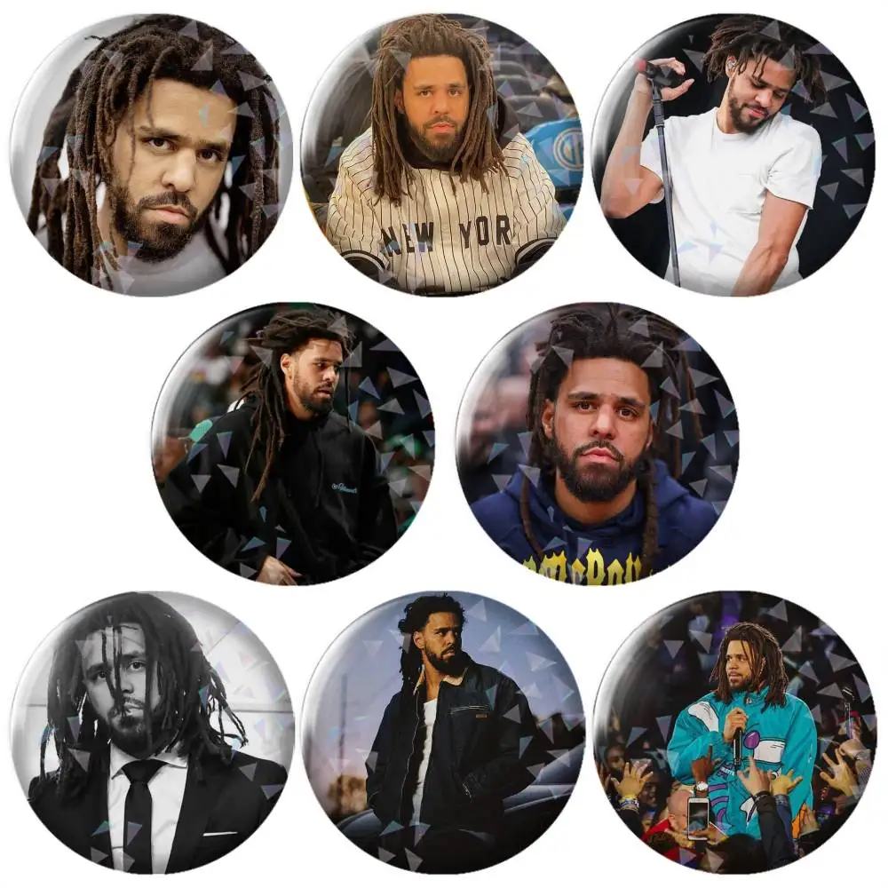 hot Two Six Fall-Off J. Cole-e  Brooch Metal Decorative Brooch Pins for Backpack Clothes Jacket Accessories,Souvenir.