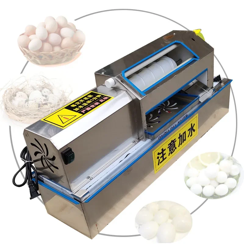 Electric Quail Egg Sheller Peeling Machine 180pcs/H Commercial Stainless Steel Quail Egg Peeler Hen Egg Shelling Machine