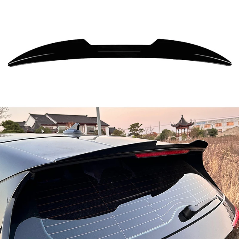 

Rear Spoiler For Volkswagen ID.3 2019-2023 Car Rear Roof Trunk Spoiler Lip Trim Glossy black/Carbon look