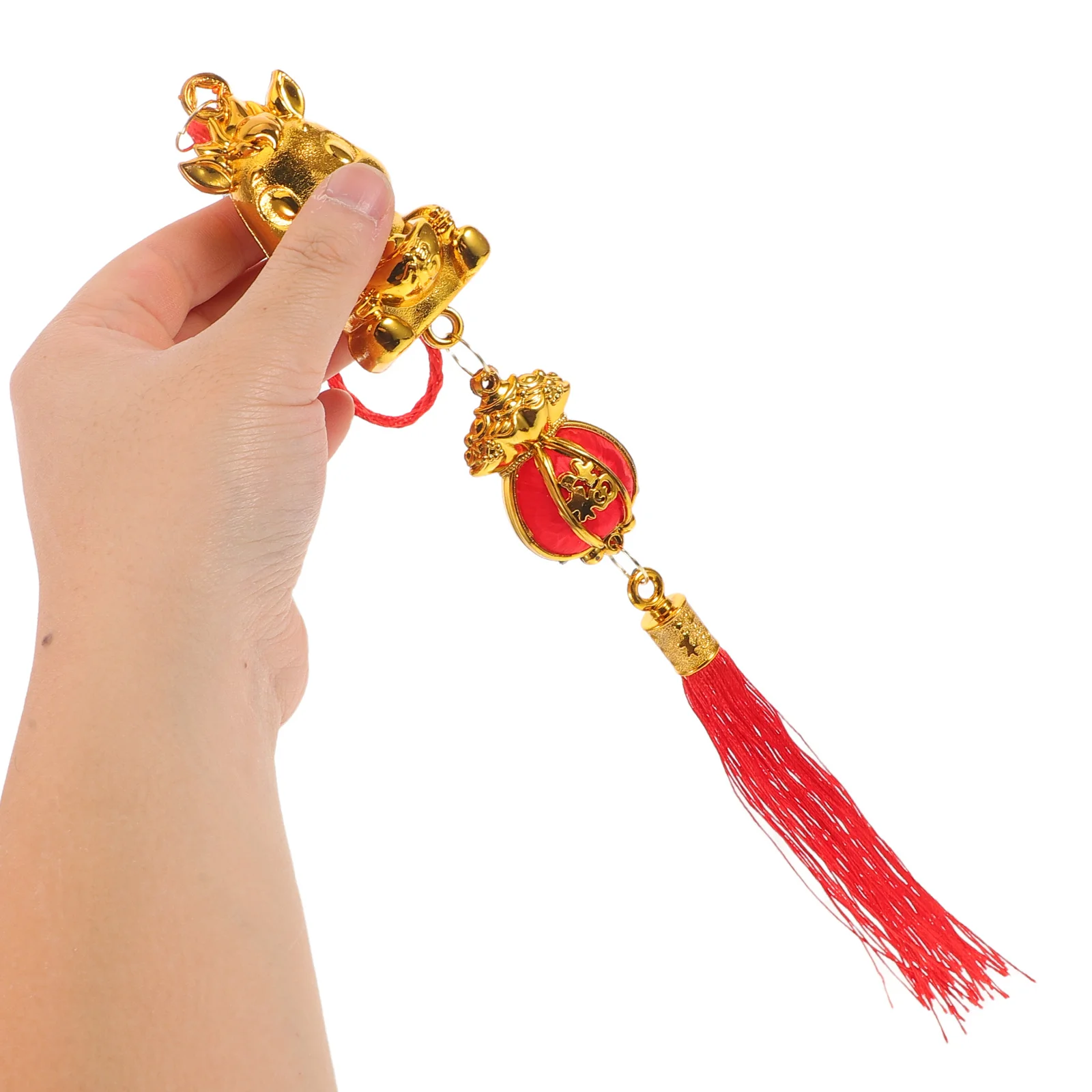 

10pcs Of Horse Pendant 2026 Chinese New Year Hanging Ornament For Bonsai Flower Pot Decor Spring Festival Decoration Lunar New