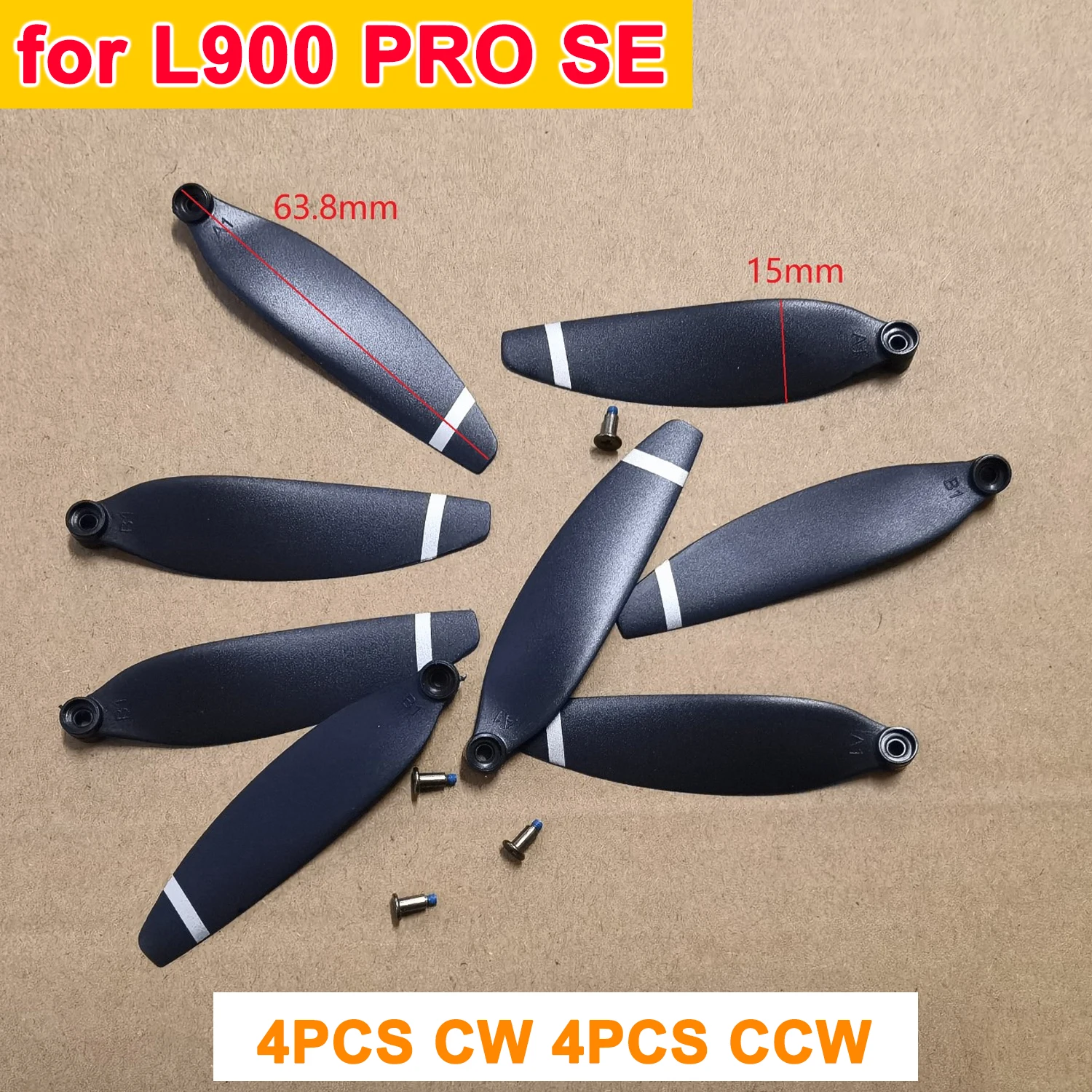 RC Drone Universal Propeller Props Spare Part for LSRC S1S / S2S / KF106 / K918 / K911 / L900 PRO SE MAX / SG108 Wing Blade Part