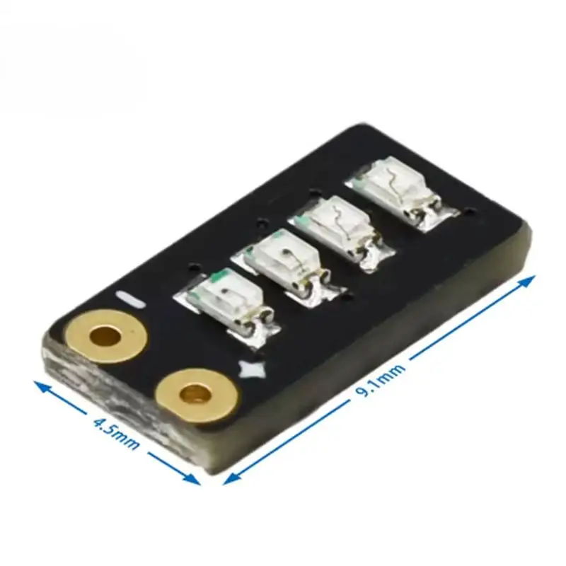 2PCS Mini 3.7-4.2V Li-ion Battery Level Indicator 5x9.5mm 4-Level LED Display For 1S Pack