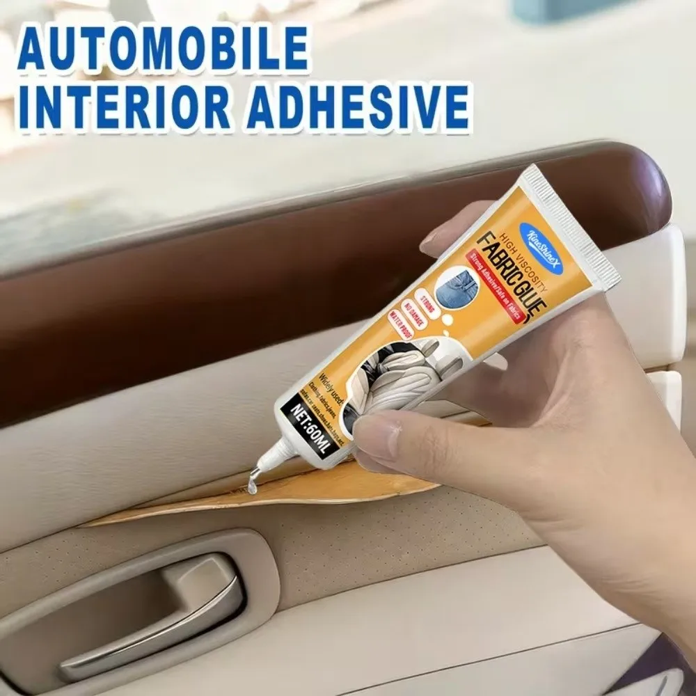 Quick Dry Leather Repair Glue Strong Bond 60Ml Volume Seat Bonding Agent Windproof Sealant Sealing Strip Glue For Steering Wheel
