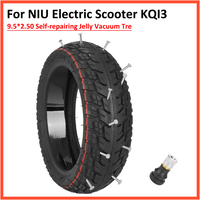 Self-Healing Jelly Vacuum Tyre For NIU Kick Scooter KQi3 Electric Scooter 9.5*2.50 Off-road Tubeless Tire With Valve Wheel Parts