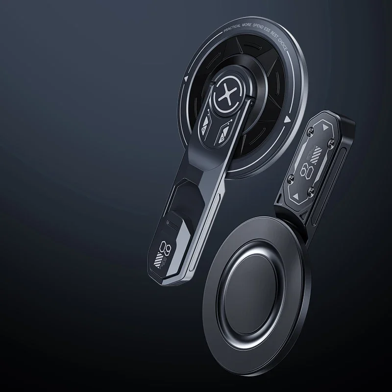 

Двойной магнитный держатель для телефона, магнитное кольцо для телефона, совместимое с ручкой для телефона MagSafe 360° ° Поворотная подставка для телефона для iPhone