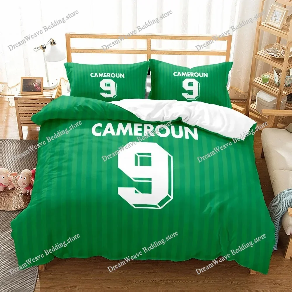 Bedding Decor National Soccer Team Core Player Number Duvet Cover Set EU Single Double King US Twin Full Queen Size  Bedclothes5