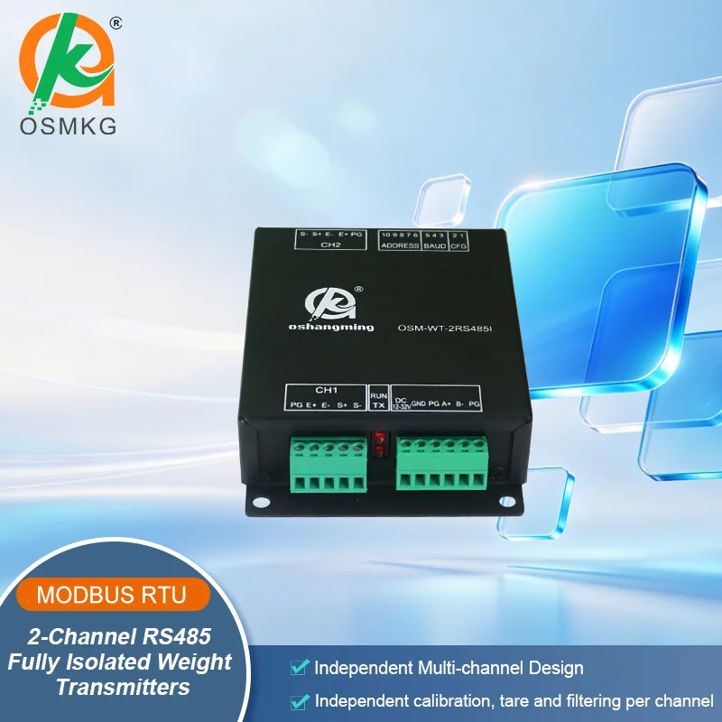 oshangming-2-channel-fully-isolated-weight-transmitter-load-cell-module-rs485-modbus-rtu