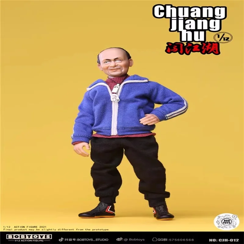 

BOBTOYS CJH-012 1/12 Male Bald Tough Guy High Quality Model Full Set 6'' Action Figure Soldier In Stock Collectible