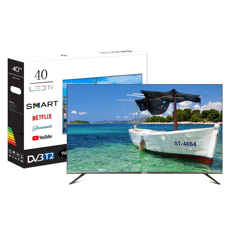 تلفزيون ذكي 40 بوصة LED، شاشة كاملة بدون حدود، 1080p 4K HDTV