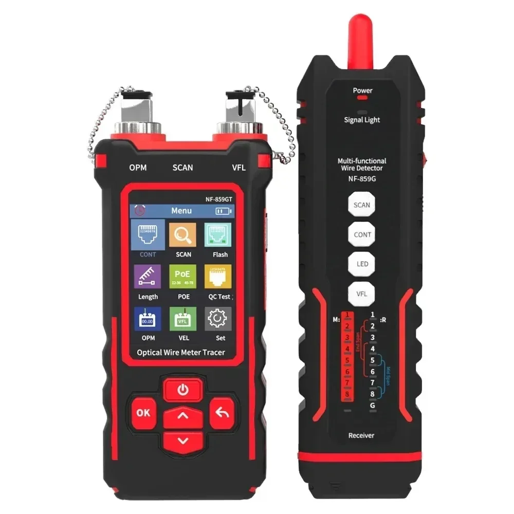 NF-859GT Line Finder Network Cable Length Breakpoint Test Red Light Power Meter Integrated Machine Multi functional Line Finder