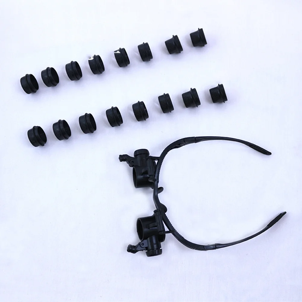

1Set Repair Magnifier Double Magnifying Glasses Jeweler Watch Repair Loupe Lightweight Durable Practical Headband Tool