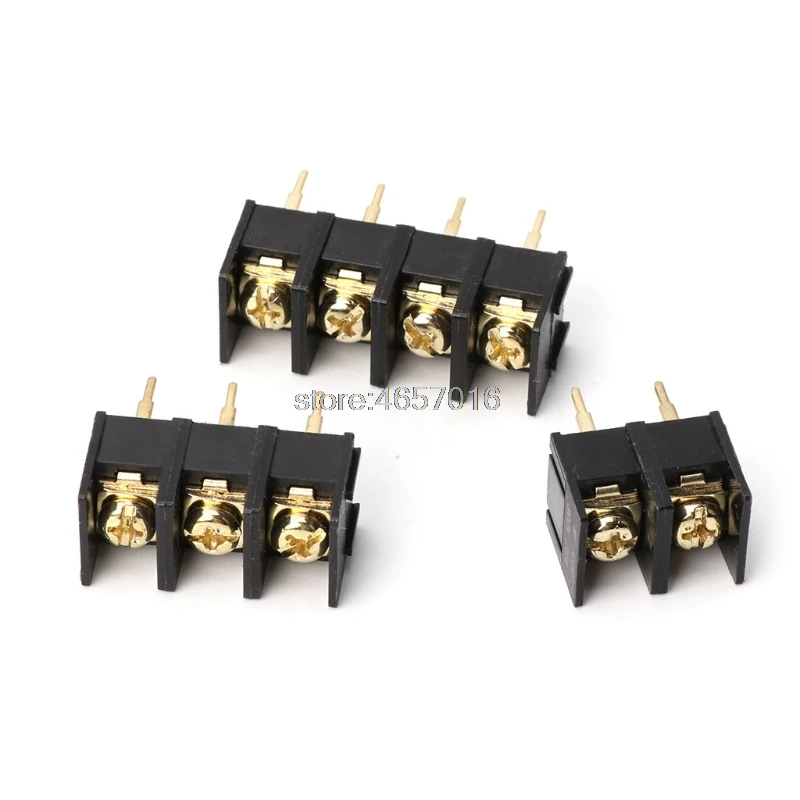 10PCS 300V 25A Black 2/3/4PIN KF1000 10mm Pitch PCB Screw Terminal Connector