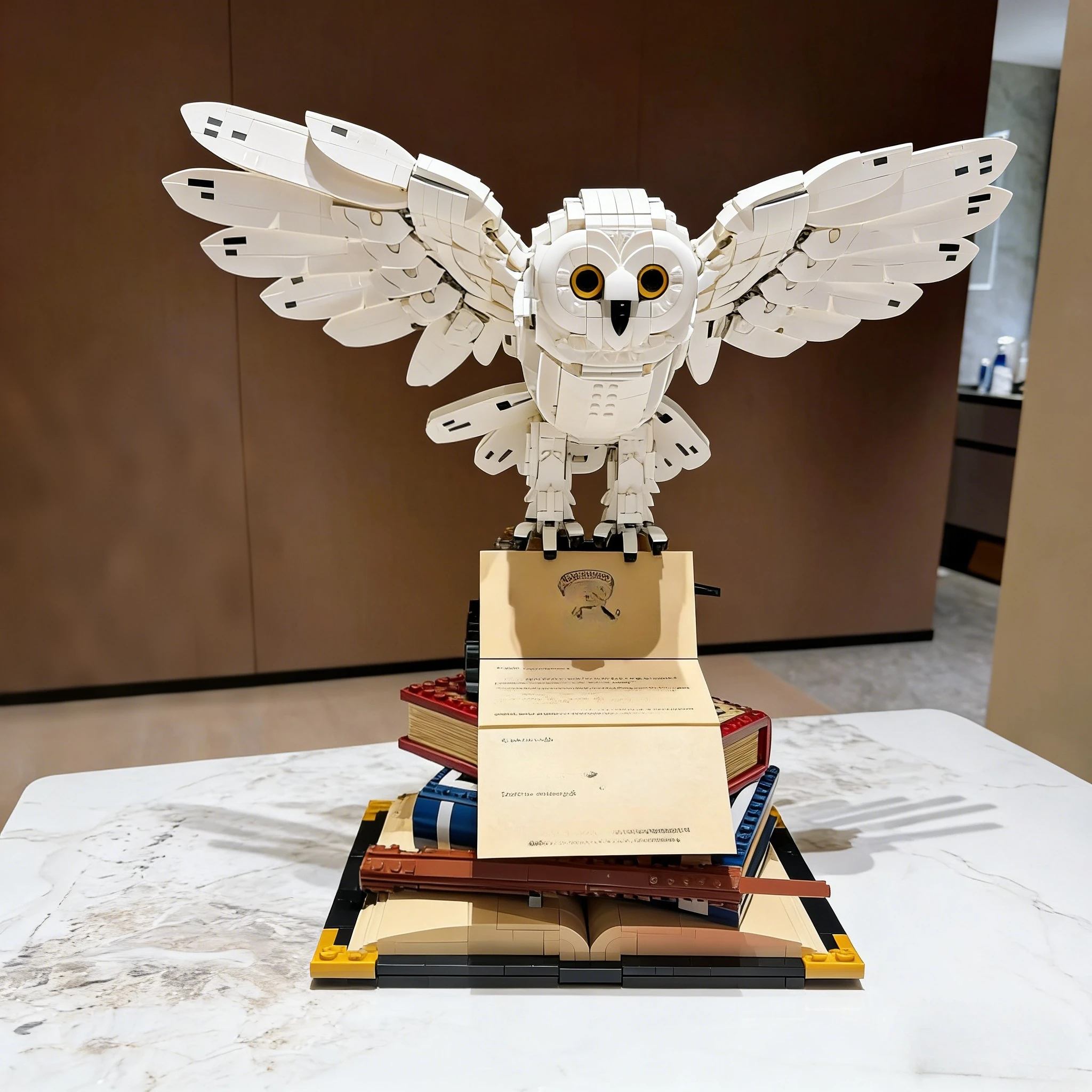 White Magic Owl Model 76391 Building Blocks Sets Suitable for Christmas Gifts Not Compatible with Legoed Particles,3010pcs.