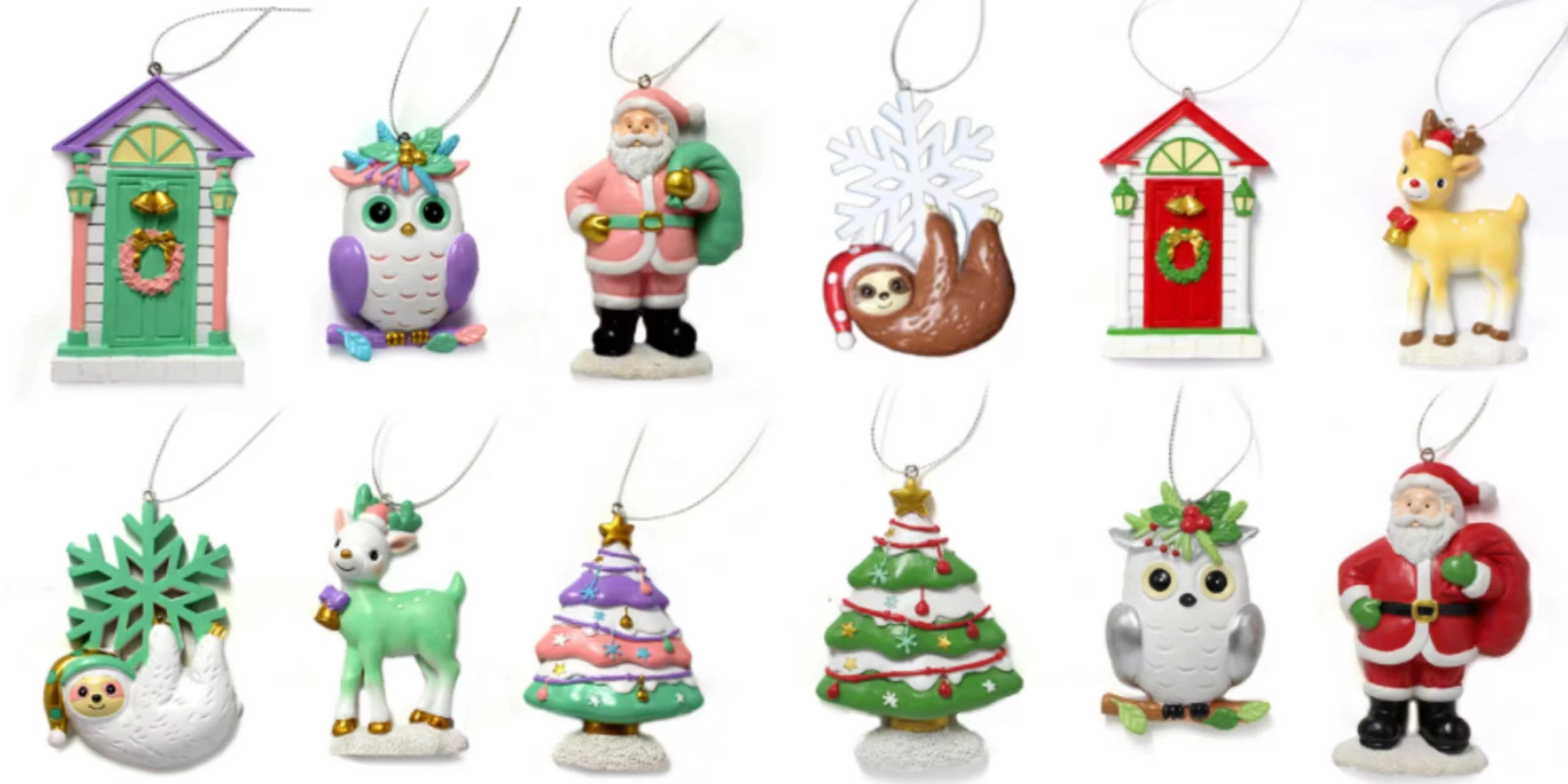 

Новая подвеска в виде снеговика и оленя из смолы для внешней торговли