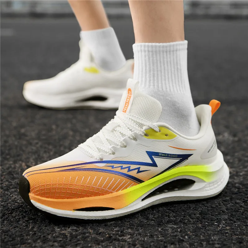 Lightweight Carbon Plate Running Shoes High Rebound Cushioning Racing Sneakers Stable Support Road Marathon for Men Women