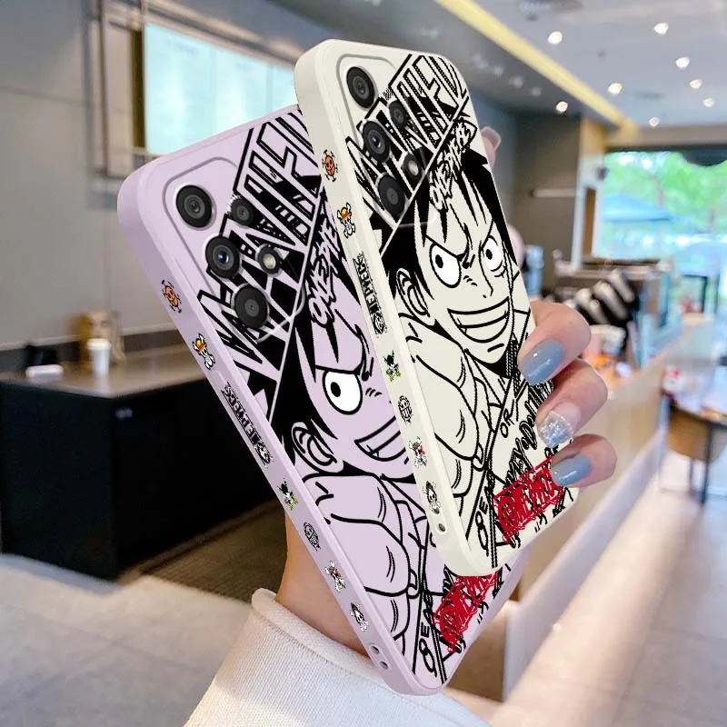 

Dark Comics One Piece Luffy For Samsung A33 A31 A25 A23 A22 A21s A15 A14 A13 A05 A13 A12 A04 5G Liquid Left Rope Phone Case
