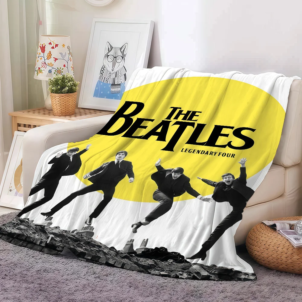 بطانية فرقة الروك الساخنة The B-Beatles لأريكة المكتب والسرير والطائرة والسفر والنوم والقراءة والاسترخاء والتخييم الناعمة والدافئة #2