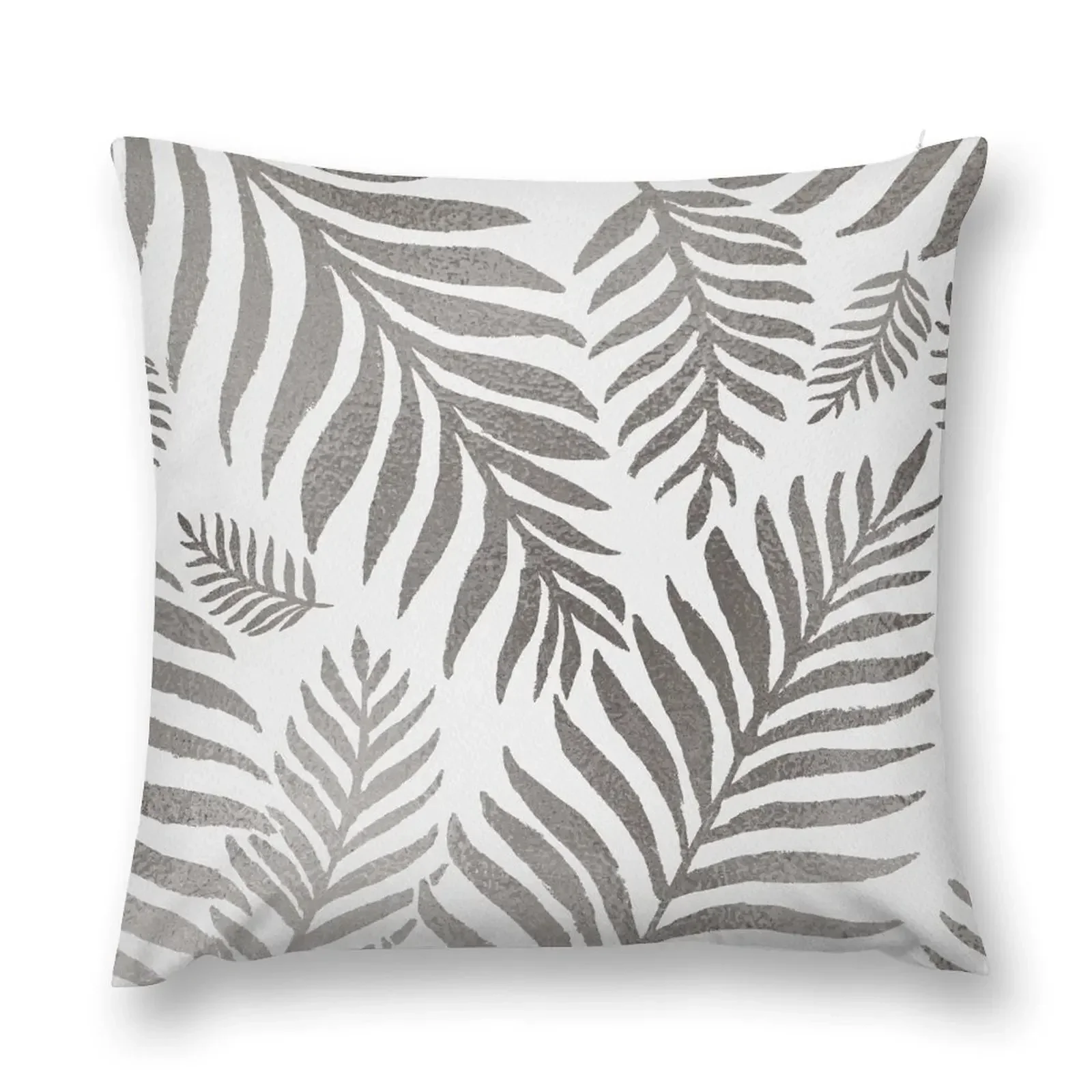 

leaves-silver mettalic Throw Pillow Pillows Aesthetic Cushions For Sofa Cushions Cover Pillow Cases pillow