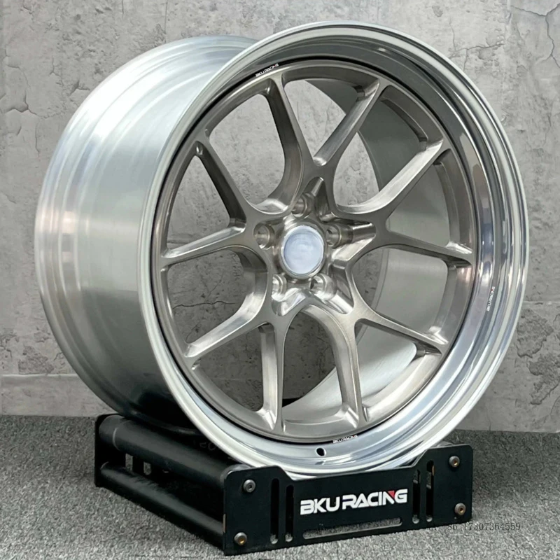 Bku Forged 2 Piece Wheel for Porsche 911 992  Carrera S GTS Turbo 718 Cayman GTS GT4 Wheels 19 20 Inch 5X130 Custom Alloy Wheel