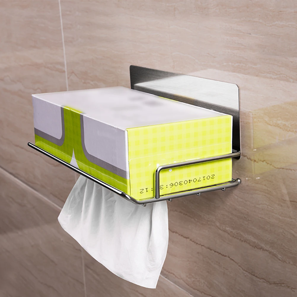 

Punch Holder Strong Durable Bathroom Storage Rack No Trace Pull Paper St Home Hotel Ideal Space Saver