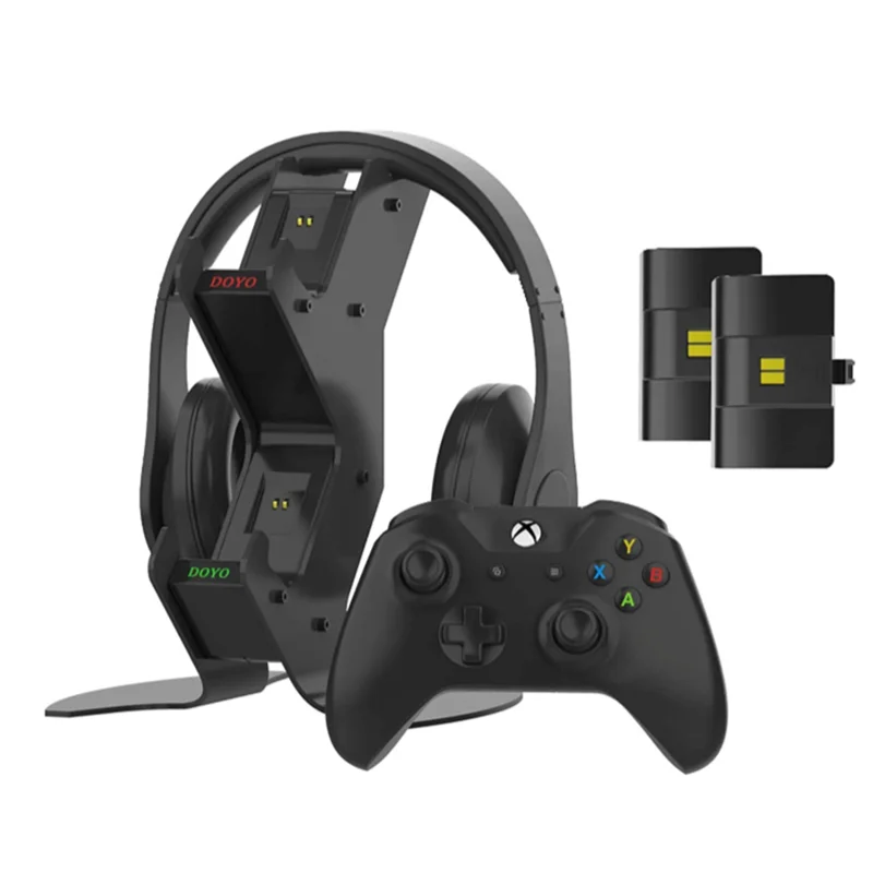 DOYO Wireless Controller Fast Dual Charging Station Dock/Gamepad Headset Stand for Xbox One, Patent-Designed Xbox One