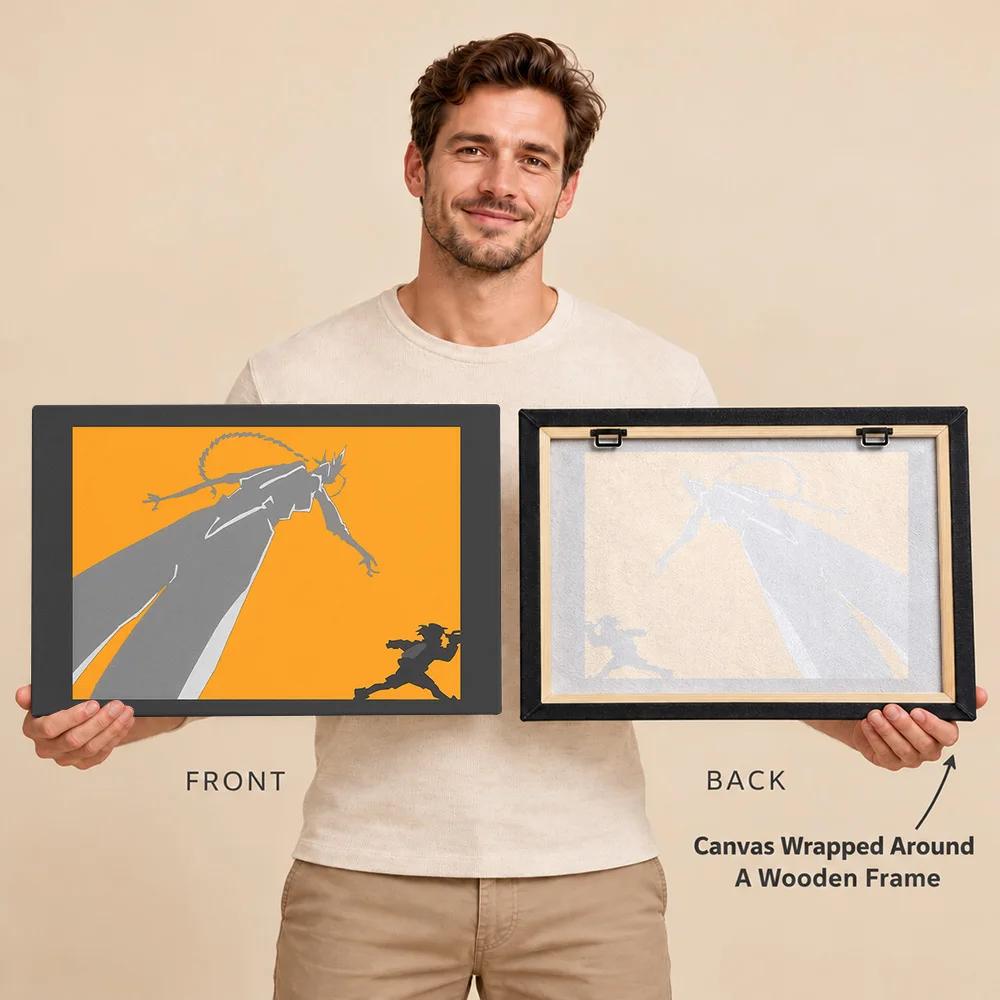 Edgerunners 2 Opening Scene 8 Anime Wood Framed Canvas Poster Customized Photo Character Illustration Wall Art For Game Room