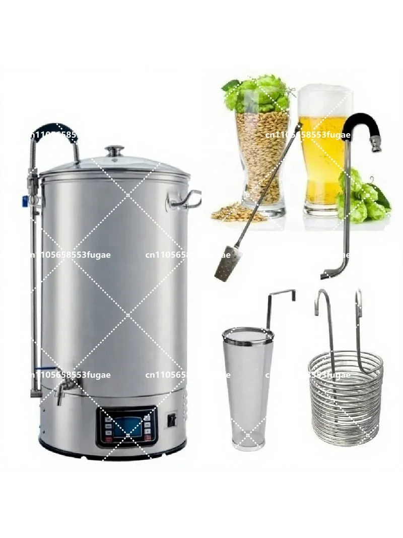 Home Brewing System 30L 40L 50L 60L 70L, All-in-One Micro Brewery Equipment, Stainless Steel Beer Brew Kit for Home Use