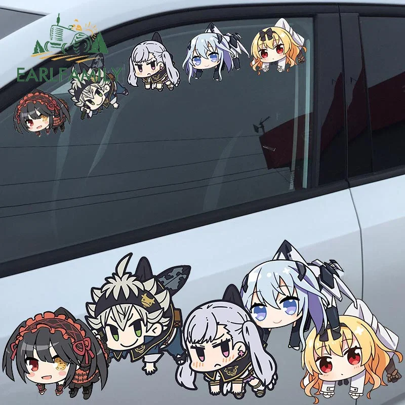 

EARLFAMILY Anime Car Stickers Personality Windows Car Accessories Decal Trunk Laptop Motorcycle Waterproof Campervan RV JDM