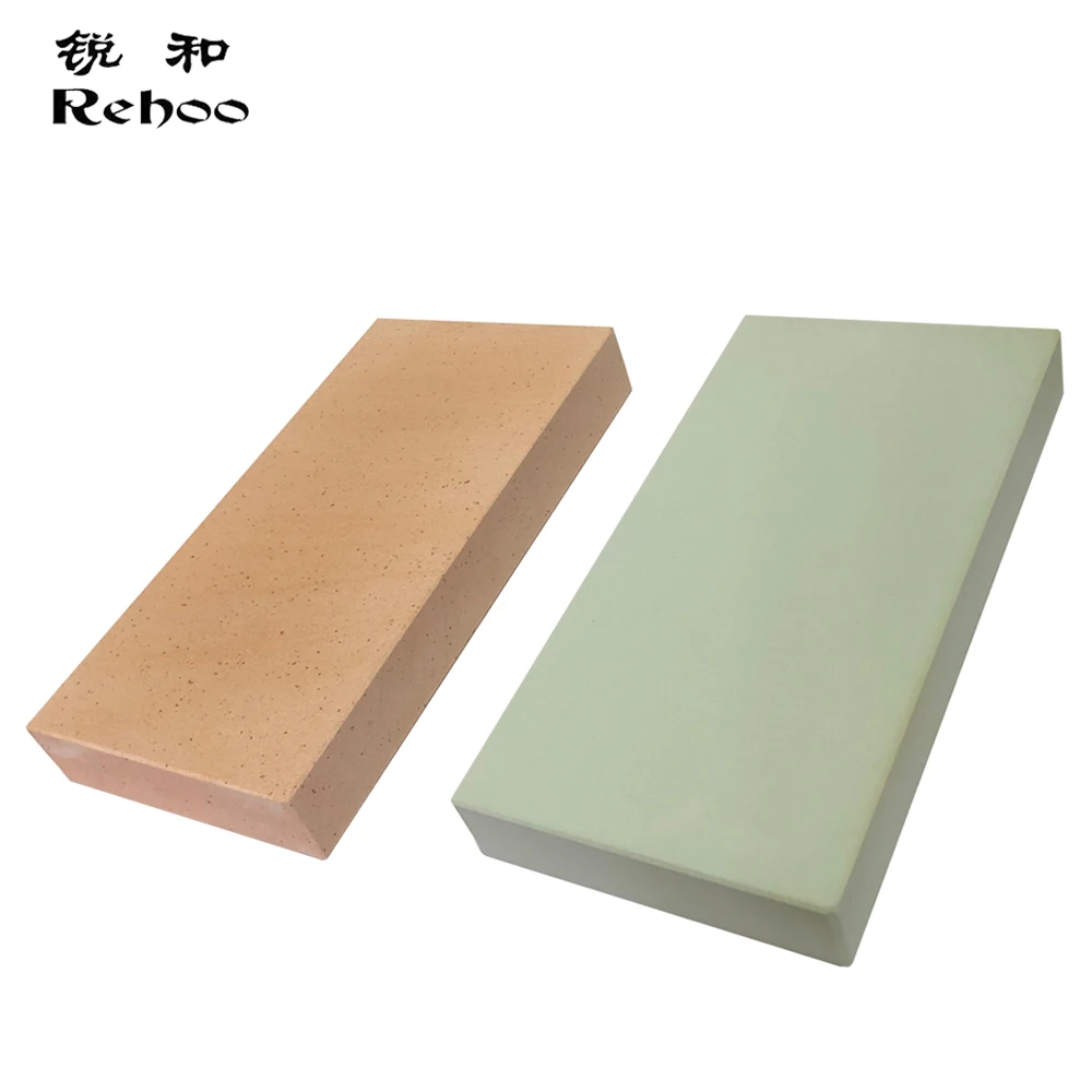 Rehoo Pro Whetstone Large Size Yellow Gem Green Silicon Carbide Knife Sharpening Stone Grind Industrial Products Kitchen Tools