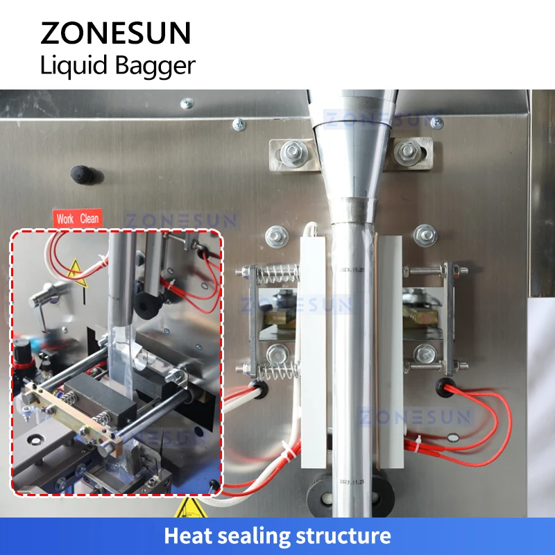Zonesun ZS-FS200D Vertical Form Fill Seal Machine Sachet Packaging Machine Pouch Filling and Sealing Machine
