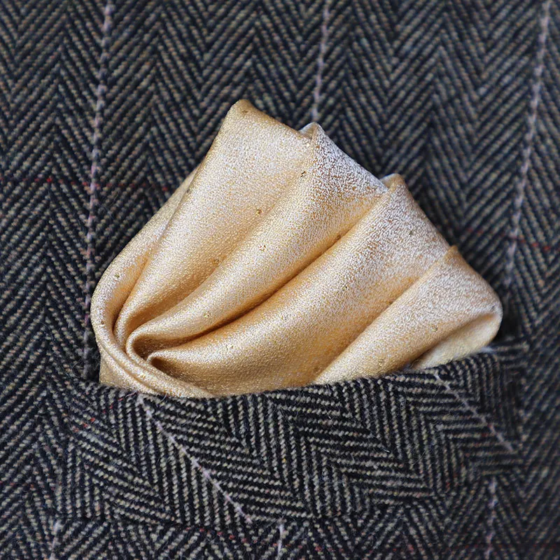 Il caffè può essere abbinato con il vestito Maillard Asciugamano da tasca Accessori da uomo Asciugamano quadrato Fazzoletto da solo 24 * 24 cm