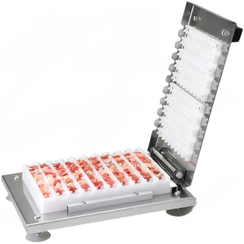 

String machine Quick string threading device Lamb skewers BBQ meat threading device Stainless steel Manual Portable