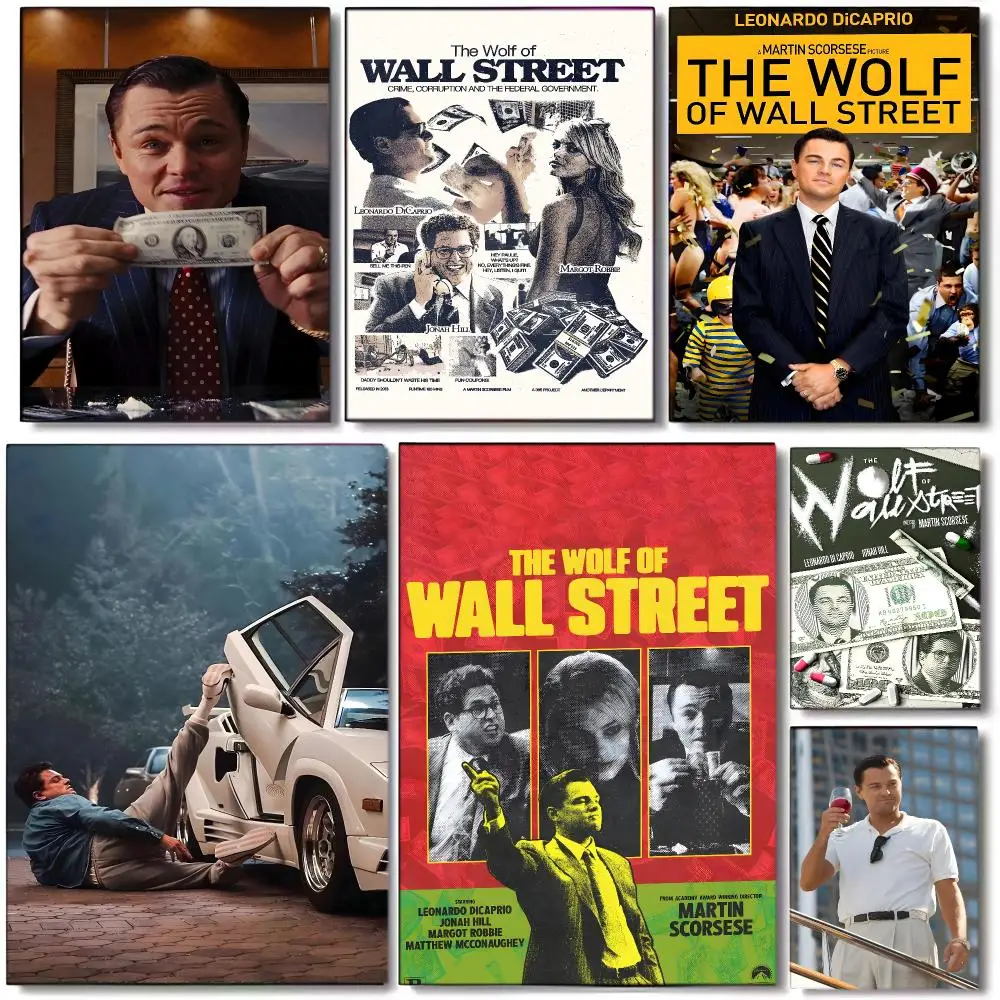 Comedy Movie T-The Wolf of Wall Street Poster Wall art print art suitable for living room bedroom bar parlor home decor gift