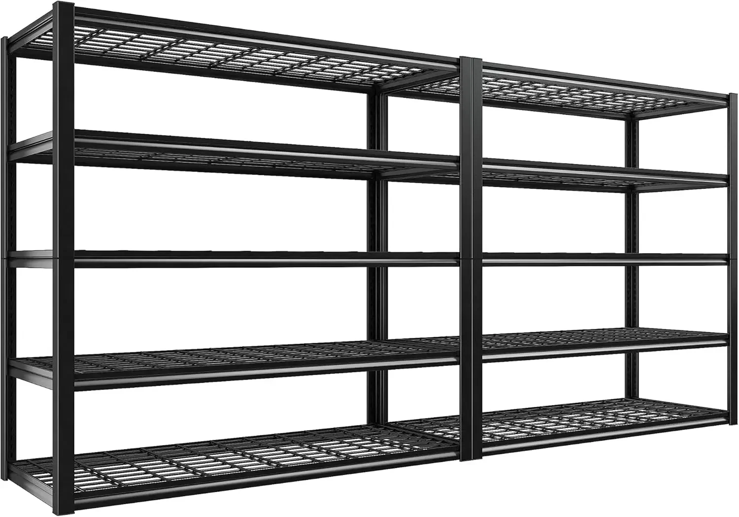 

48.2" W Storage Shelves Heavy Duty Garage Shelving Unit 3000LBS Adjustable 5 Tier Metal Shelves for Storage Rack Garage S