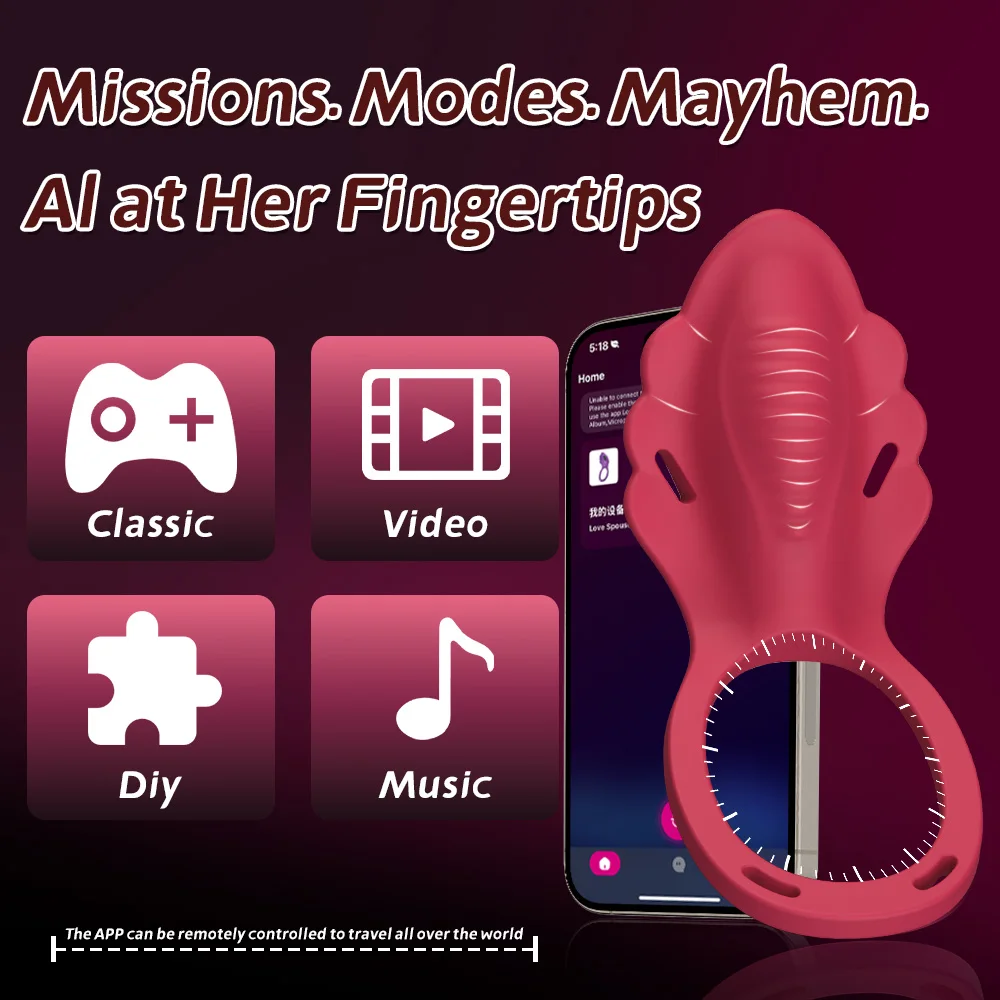 تطبيق لاسلكي يمكن ارتداؤه اللباس الداخلي هزاز البظر محفز هزاز للنساء حلقة القضيب للرجال الإناث الجنس لعب الأزواج ألعاب الجنس #4