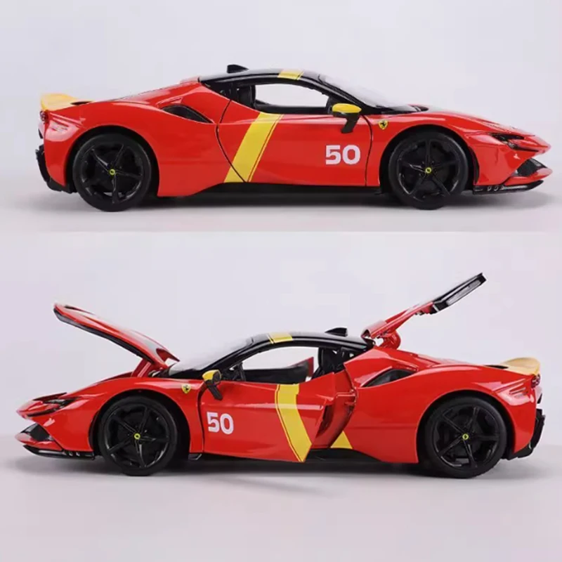 

Diecast 1:18 Scale SF90 Stradale Alloy Simulation Car Model Static Collection Decorated Holiday Gifts Toys Souvenir Gift