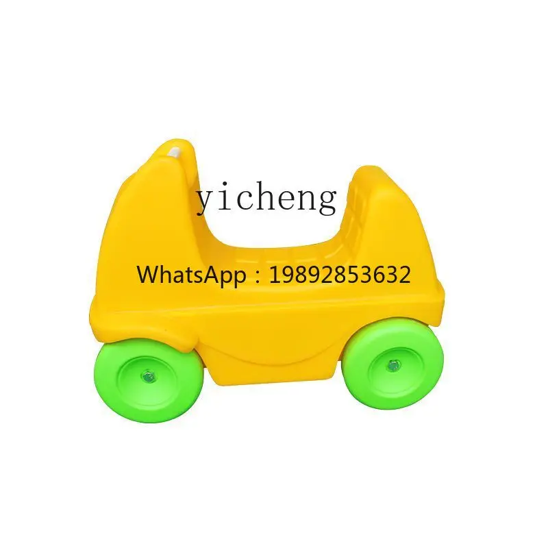 AH  Three-Section Scooter Children's  Railway Indoor Sliding Outdoor Toys Swing Car