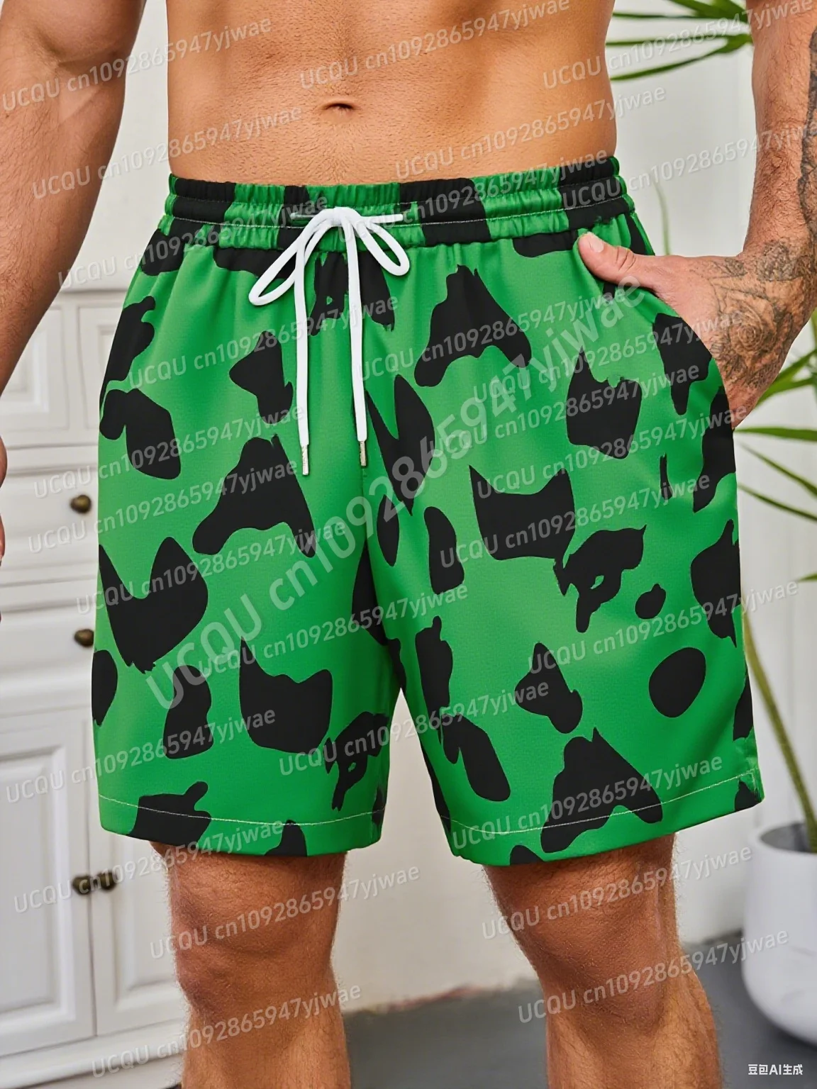 2025 мужские пляжные шорты, повседневные мужские брюки унисекс, летние мужские повседневные мужские пляжные шорты на шнурке, уникальные черные, белые шорты