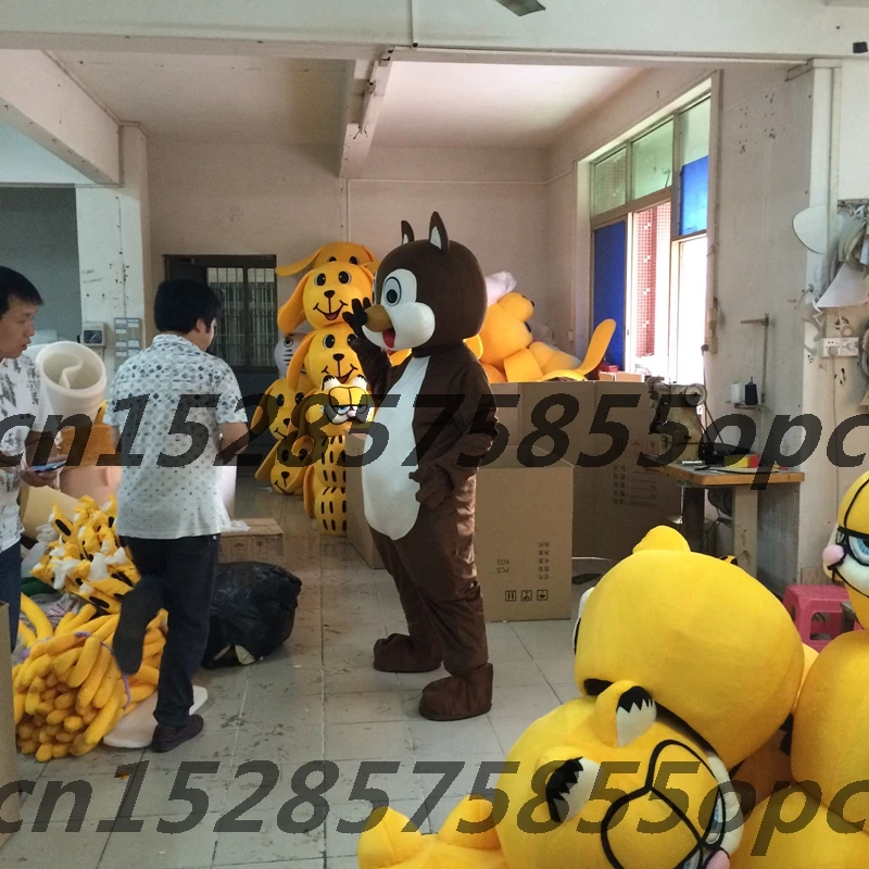 Chipmunk Mascot Costume Cartoon Squirrels Cosplay Costume Adult Character Outfit Fancy Dress Suit Plan Birthday Party Christmas