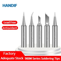 Handif 900M Soldering Iron Tips Lead-Free Pure Cooper Internal Heated Electric Welding Tools Fit 936/937/938/969 Solder Station