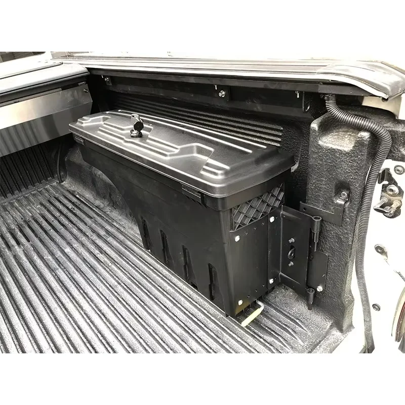 Hot sale Universal Storage Box black plastic Tool Box for ford ranger 2012+ 4x4 pickup truck car accessories