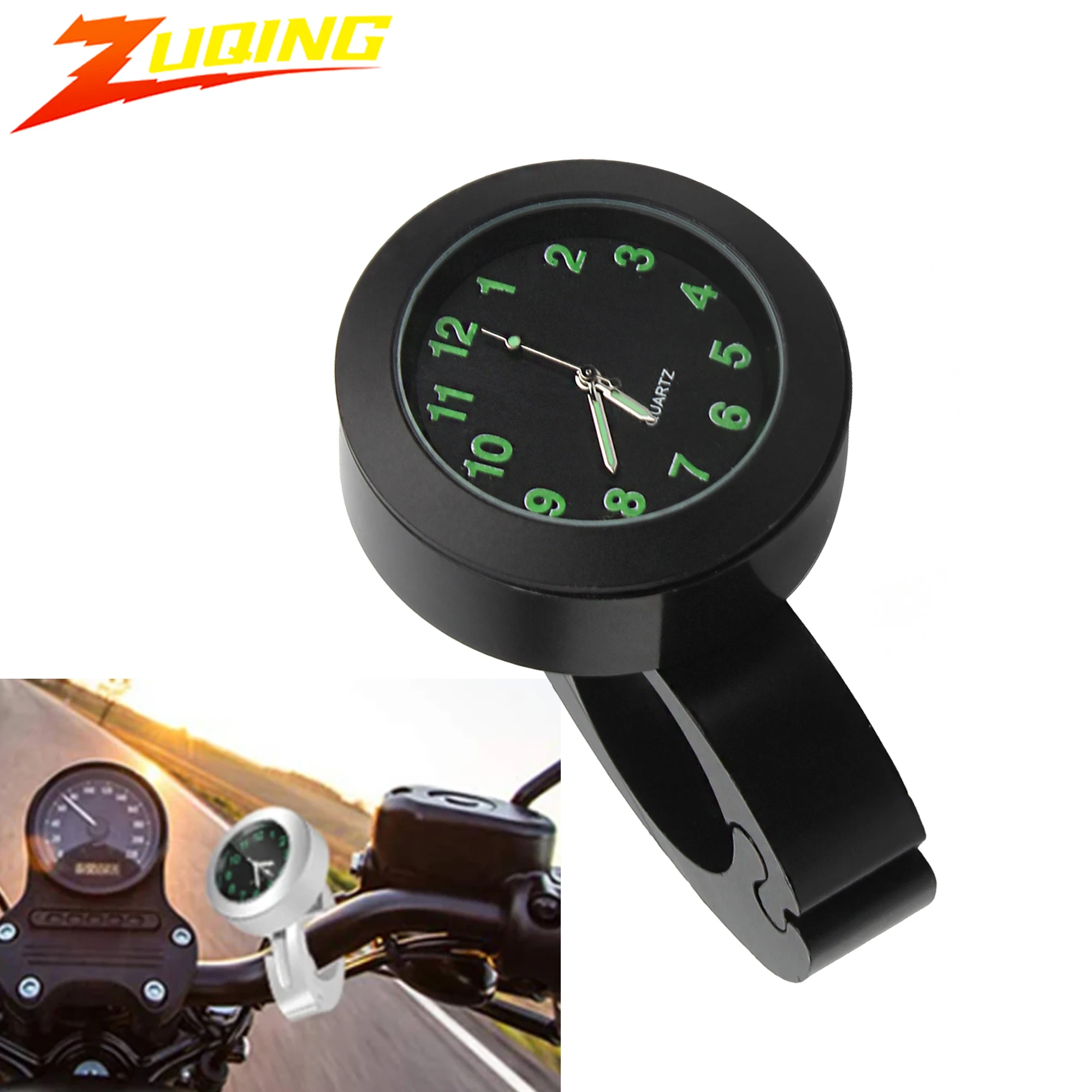 

Motorcycle Accessories Waterproof Clock Universal Motobike Handlebar Mount Moctilucent Clock Watch Dirt Pit Bike Parts